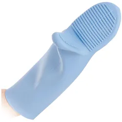 franz mensch, Schutzhandschuhe, Hygostar Silikon-Handschuh SHARK blau, Einheitsgrösse, waschbar, 44cm (One Size)