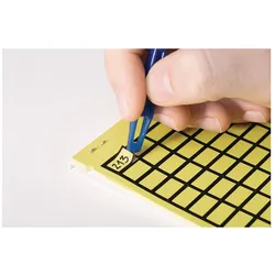 HellermannTyton, Etiketten, Gewebe-Etiketten Ohne schwarzen Rahmen 15 mm 9 mm gelb (TAG122B-270-YE)