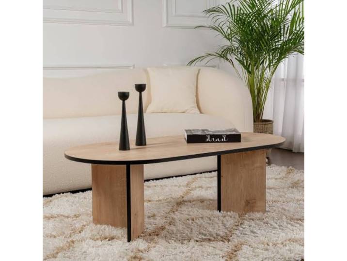 Dmora Couchtisch Parrano 119x60x40h cm Braun mit Ablage