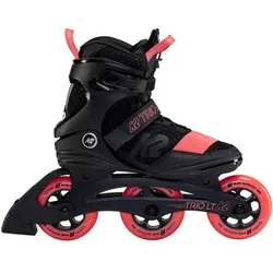 K2 Damen Inlineskates TRIO LT 100 SHORT CUFF black_coral, Größe 39 in Pink Pink