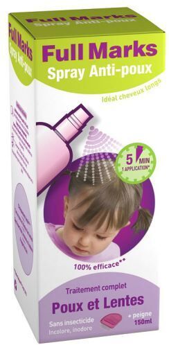 FullMarks Spray Anti Piojos sin Insecticida 150 ml 150 ml