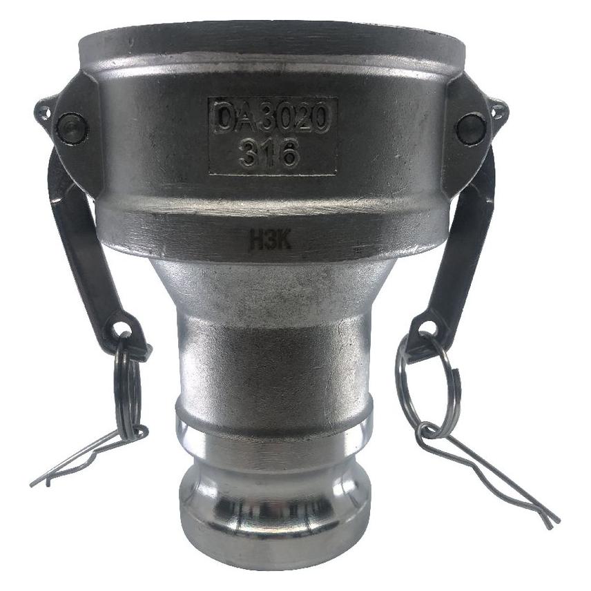 BRW Adapter Stücke KAMLOK aus Edelstahl Typ D - A (74846168)