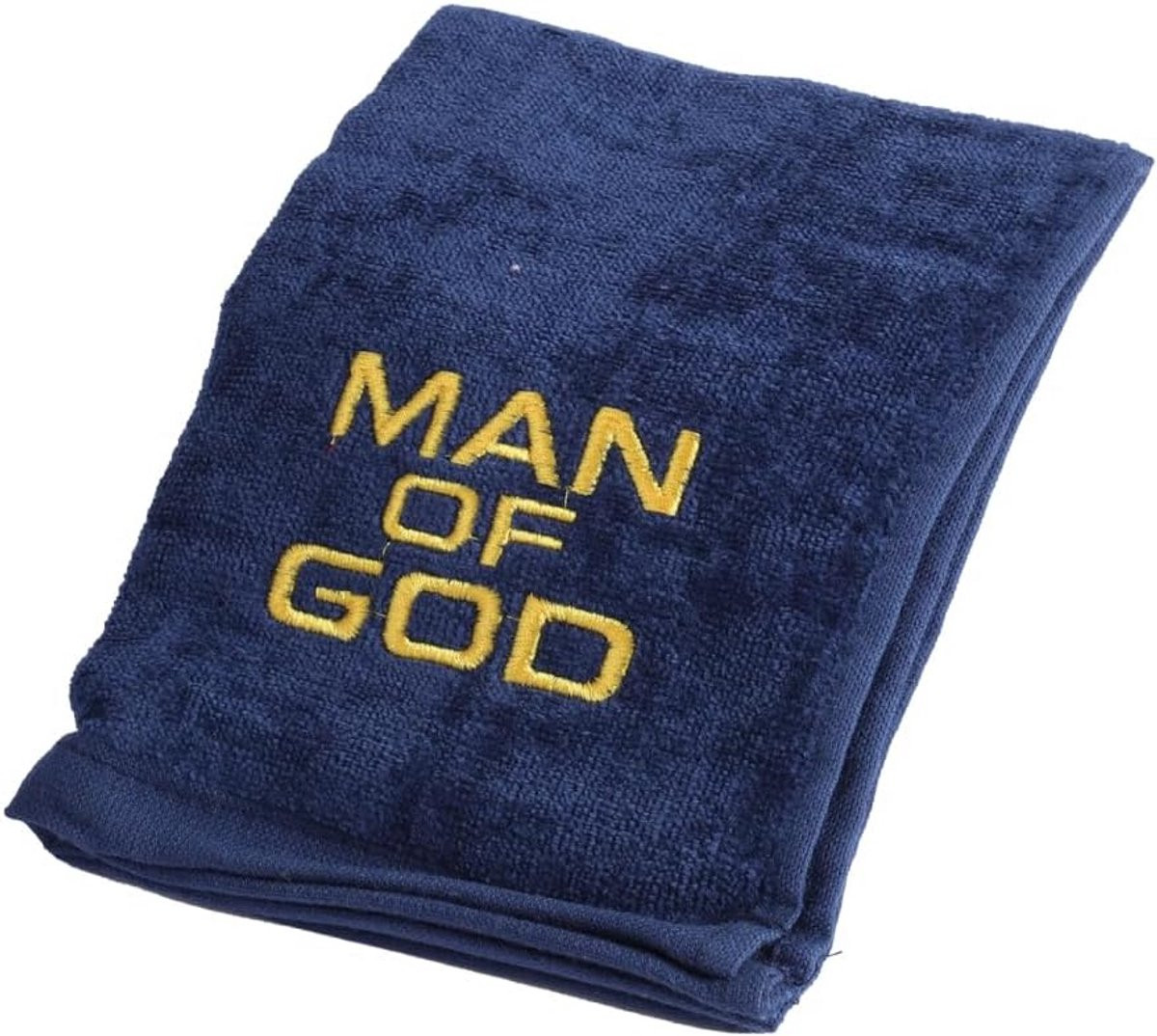 Christelijke handdoek voor pastores met gouden borduursel Man van God