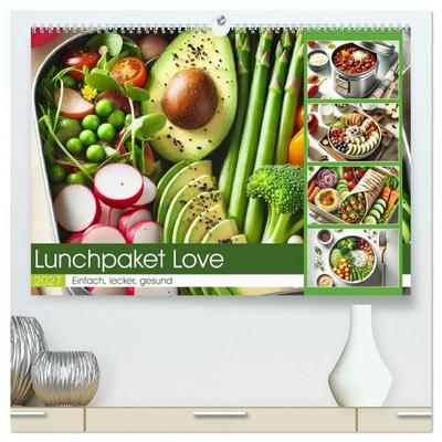 Lunchpaket Love - Einfach, lecker, gesund (hochwertiger Premium Wandkalender 2027 DIN A2 quer), Kunstdruck in Hochglanz