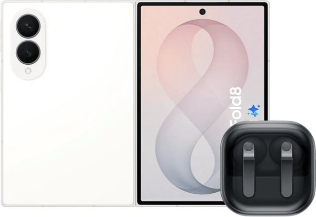 Samsung Galaxy Z Fold 8 512GB Wit 5G met Samsung Galaxy Buds4 Pro Zwart