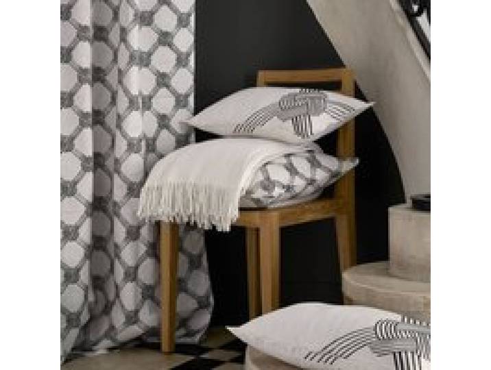 Plaid nid d'abeille coton polyester recyclé Pazenn