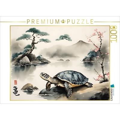 CALVENDO Puzzle Schildkröte - Jahrhunderte in einem Schritt | 1000 Teile Lege-Größe 64x48cm Foto-Puzzle für glückliche Stunden