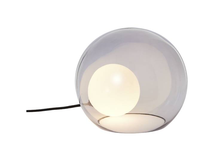 Tischlampe Dylan smoke Glas H 22 cm