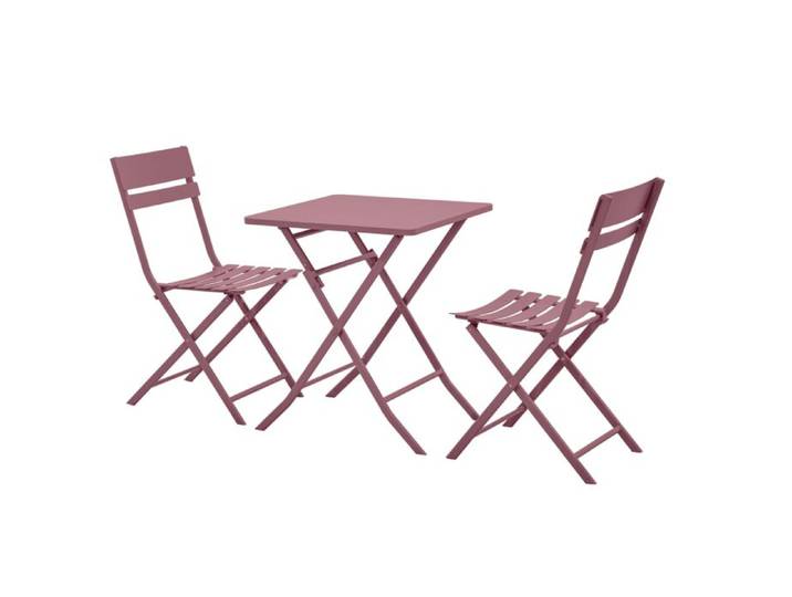 Bistro-Set faltbar fuchsia