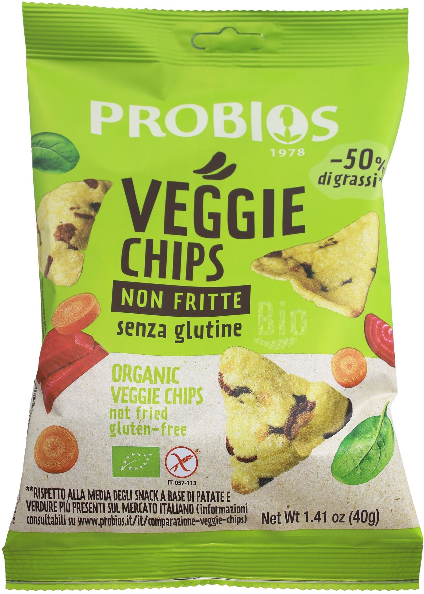 PROBIOS Veggie Chips 40 Grammi 