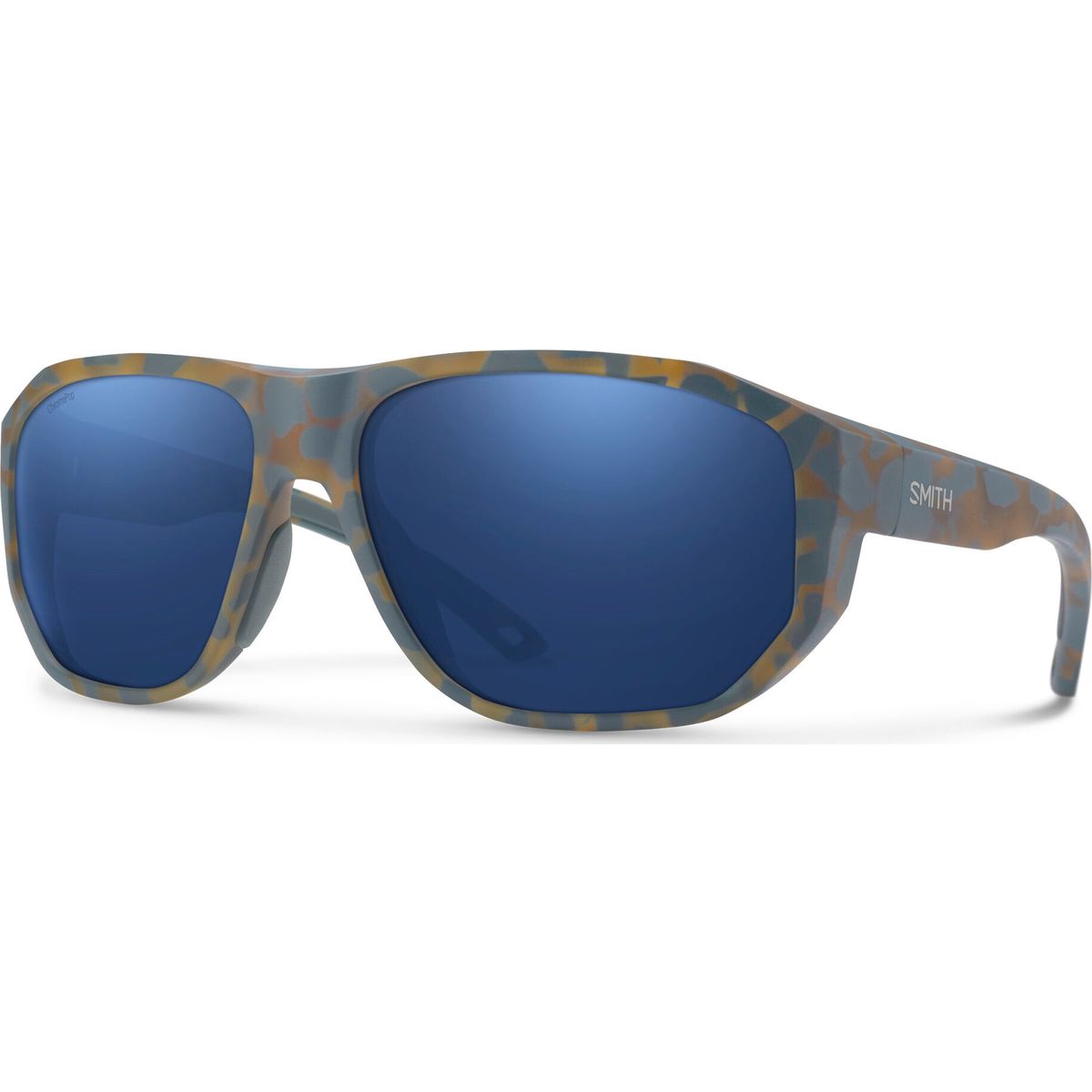 Smith Outrigger matte flint / tarmac tortoise chromapop glass polarized dark blue mirror (U1F-614J) 207795U1F614J