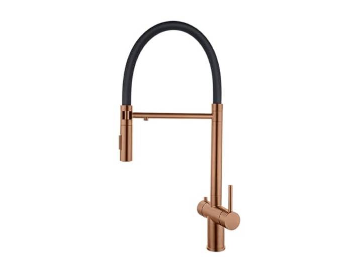Spültischarmatur Küche Ausziehbar 3 Modus Wasserhahn Sprudelwasser Doppelgriff aus Edelstahl,Roségold