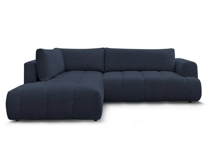 Ecksofa BOBOCHIC FUJI Stoff dunkelblau