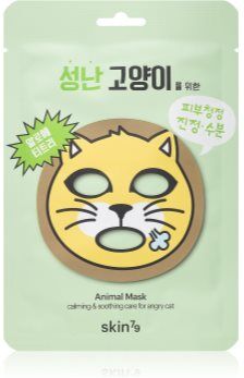 Skin79 Animal For Angry Cat máscara em folha com efeito hidratante e calmante 23 g. Animal For Angry Cat
