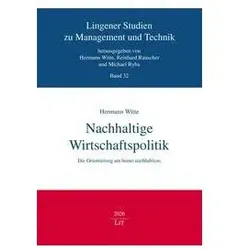 Nachhaltige Wirtschaftspolitik, Fachbücher von Hermann Witte