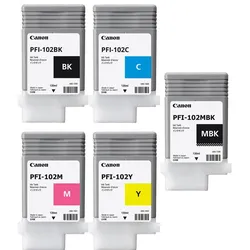Canon, Druckerpatrone, 5x Original Patronen imagePROGRAF IPF 500 510 600 605 610 700 710 720