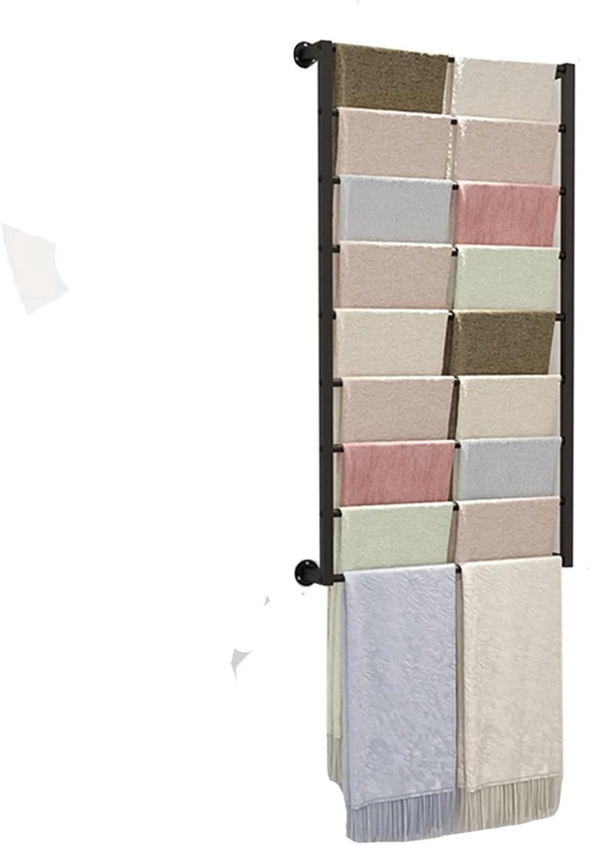 Gouden Sjaal Display Rek Wandmontage Organizer voor Kleding Opslag, Hoogte: 120 cm