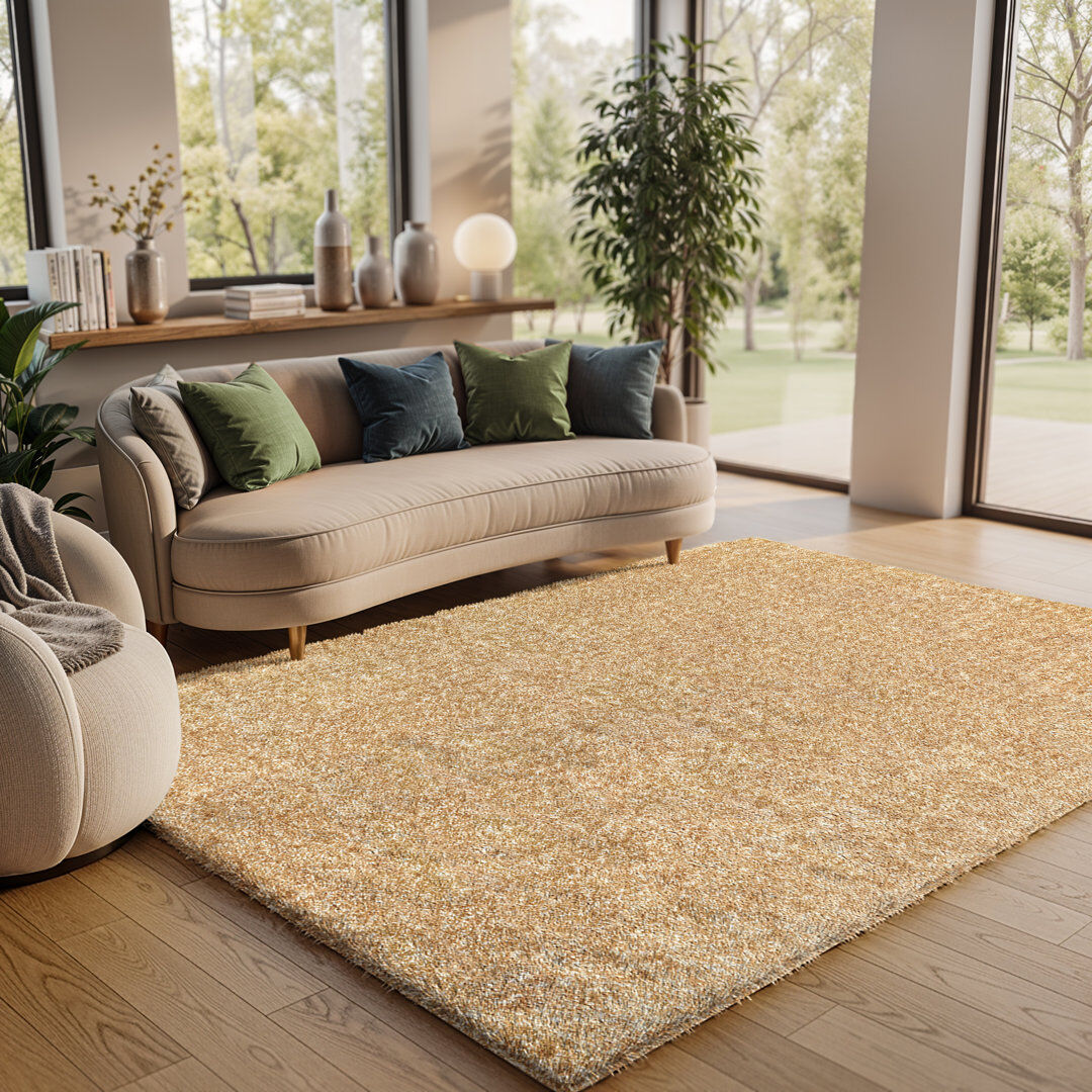 Wade Logan Ridout Power Loom Rug Polyester/Chinese Yellow Rectangle 200 x 275 cm