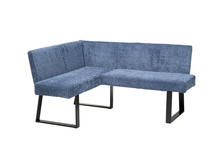 Livetastic Eckbank, Dunkelblau, Metall, 3-Sitzer, L-Form, 160x130 cm, Esszimmer, Bänke, Eckbänke
