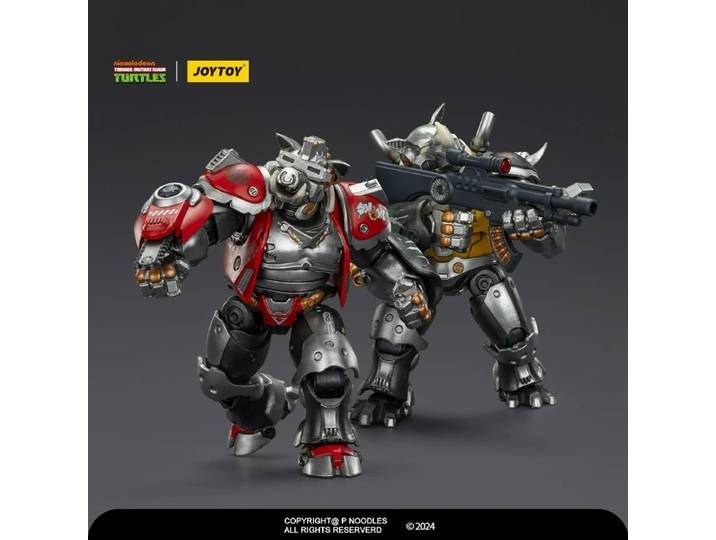 JOYTOY Dark Source Teenage Mutant Ninja Turtles Super Bebop Mighty Rocksteady TMNT Duo Action Figure Mar. 2026 Ship.