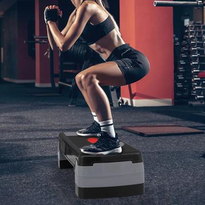 Adjustable Aerobic Step Platform For Home Fitness Cardio & Strength Training Adjustable Aerobic Step Platform For Home Fitness Cardio & Strength Training
