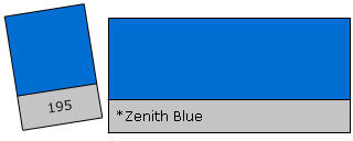 Lee Filter Roll 195 Zenith Blue Zenith Blue