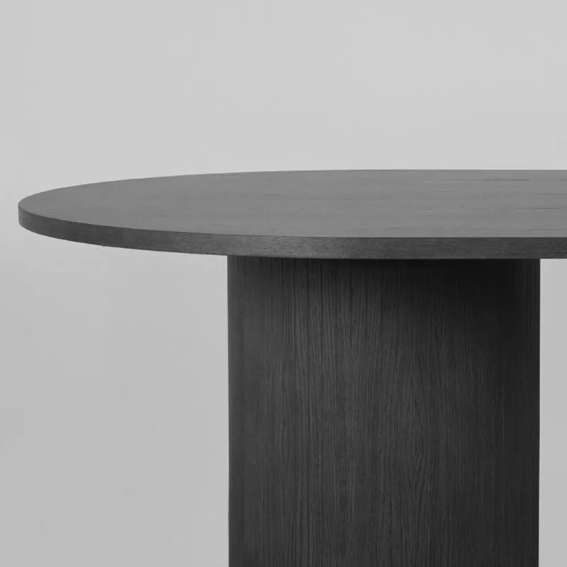 Label51 Eetkamertafel Oliva Zwart Eiken B/D: 240 x 120 cm