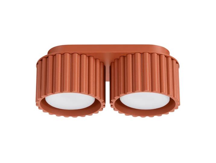 Plafonnier Aluminium Ocre Rouge Gx53 2 Aura