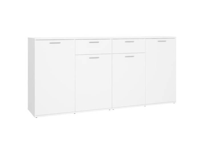 Buffet - DILWE - 160x36x75 cm - Aggloméré - 4 portes - 2 tiroirs - Design contemporain