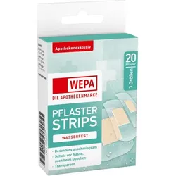 WEPA Pflasterstrips wasserfest 3 Größen 20 St