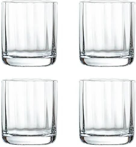 Artisan Street Ripple  Set of 4 Short Tumbler Glasses