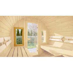 Weka Zusatzfenster für Fasssauna 198 - 40 x 80 cm