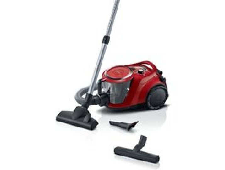 Aspirateur Traineau sans sac - BOSCH - BGC41Q69 - 600 W - ProSilence - 70 dB - Rouge