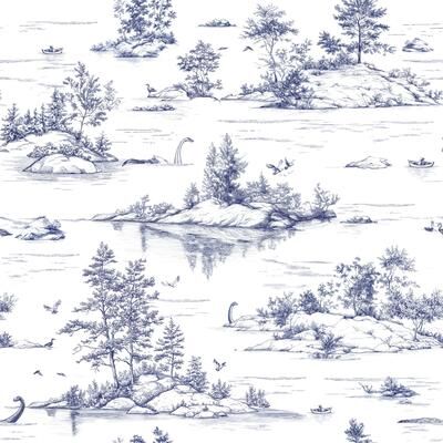 Veer Decor Nessie Novelty Toile Peel and Stick Wallpaper