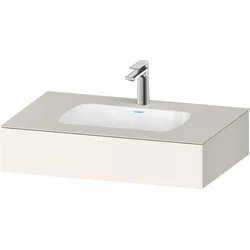 Duravit Collection One Einbauwaschtisch mit Konsole, 800x550x170mm, QA4690084840000, Farbe: Weiß Supermatt