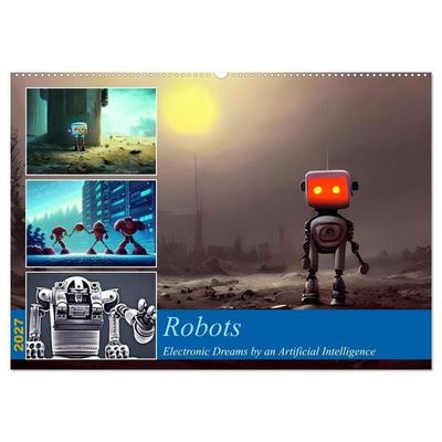 Robots (Wall Calendar 2027 DIN A2 landscape), CALVENDO 12 Month Wall Calendar