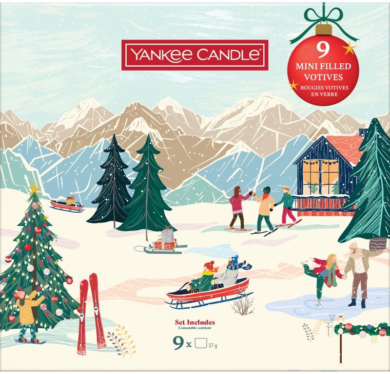 Yankee Candle Christmas Collection 9 Votive Candles coffret cadeau