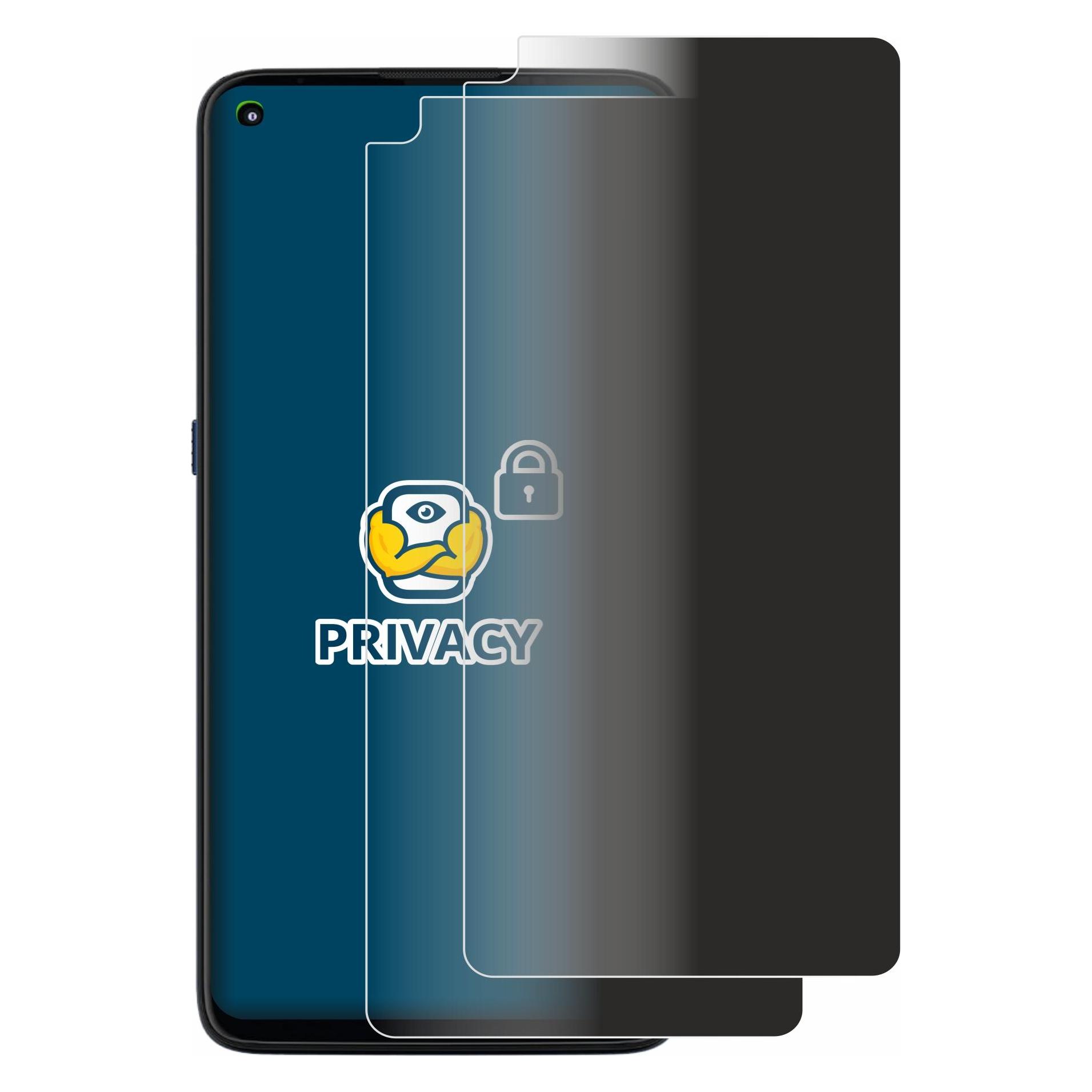 Brotect Sichtschutzfolie Anti-Spy Privacy Folie Blaulicht-Schutz (Motorola Moto G9 Plus) (4339574)