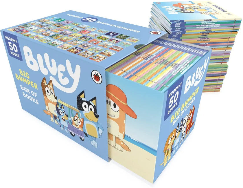 Ladybird Books Bluey Big Bumper Box Of Books 50 Books Collection Set – Children’s Story Books Box Set