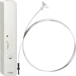Hager TRC321B Funk Helligkeitssensor mit Batterie, weiß