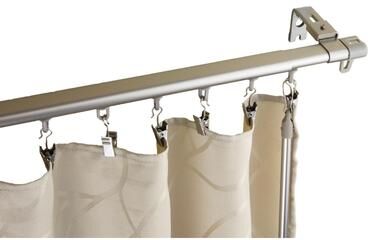 InStyleDesign Regal Silver Adjustable Curtain Track With Sliders