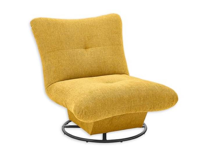 Stella Trading Maranello Sessel Wohnzimmer, Safran - Bequemer Fernsehsessel Relaxsessel drehbar - 96 x 75 x 93 cm (B/H/T)