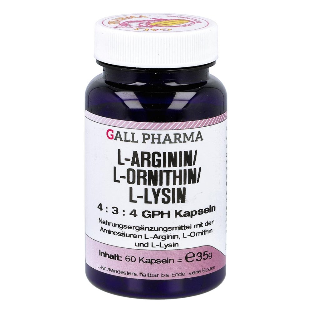 Hecht-Pharma GmbH L-arginin/l-ornithin/l-lysin 4:3:4 Gph Kapseln 04131880