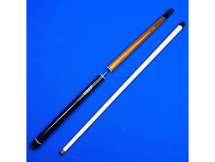 Queue de billard hardcore 3 pièces avec pointe renforcée de 14 mm, joints en acier inoxydable à dégagement rapide, portable pour le break et le jump, avec capuchon de protection