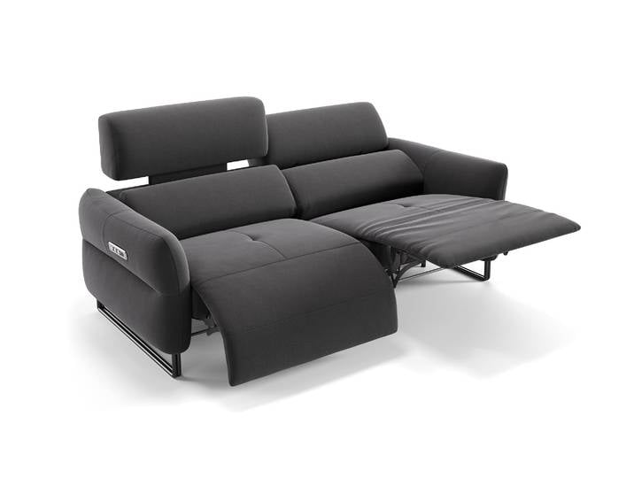 Stoff Relaxsofa LUNA 3-Sitzer Sofagarnitur Funktionssofa Designer Couch