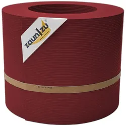 zaun zu® Sichtschutzstreifen Rille PP für Doppelstabmatten Zaun Bordeauxrot 26m