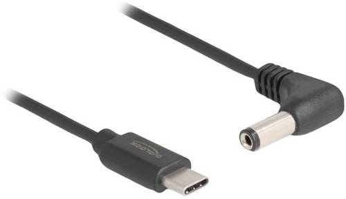 Delock USB-Ladekabel USB-C Stecker, DC Stecker 5,5mm 1.50m Schwarz 85398