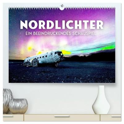Nordlichter - ein beeindruckendes Schauspiel. (hochwertiger Premium Wandkalender 2027 DIN A2 quer), Kunstdruck in Hochglanz