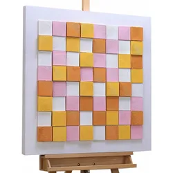 HOLZBILD Bunt 80/80 cm