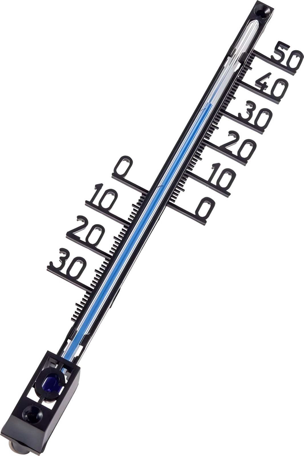Hama 00186404 Analoge Thermometer voor Binnen- en Buitengebruik, Zwart